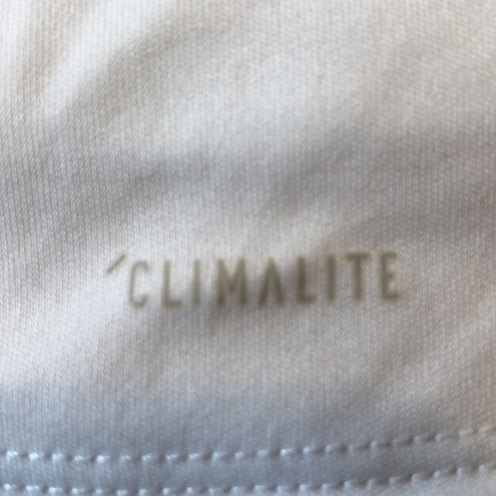 This is an adidas, short sleeve white t-shirt. - Picture 4 of 4